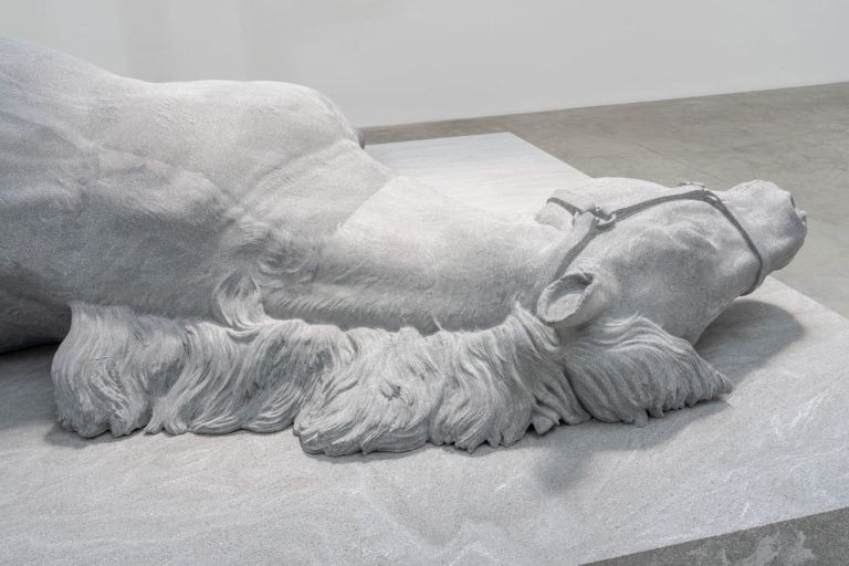 Fallen Horse (dettaglio), 2025, granito