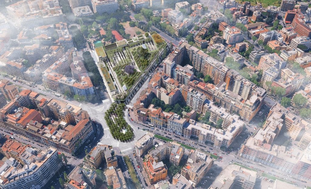 Roma insiste sulla rigenerazione urbana: Stefano Boeri trasforma un ex deposito di bus in oasi verde per uffici, commerci e cultura