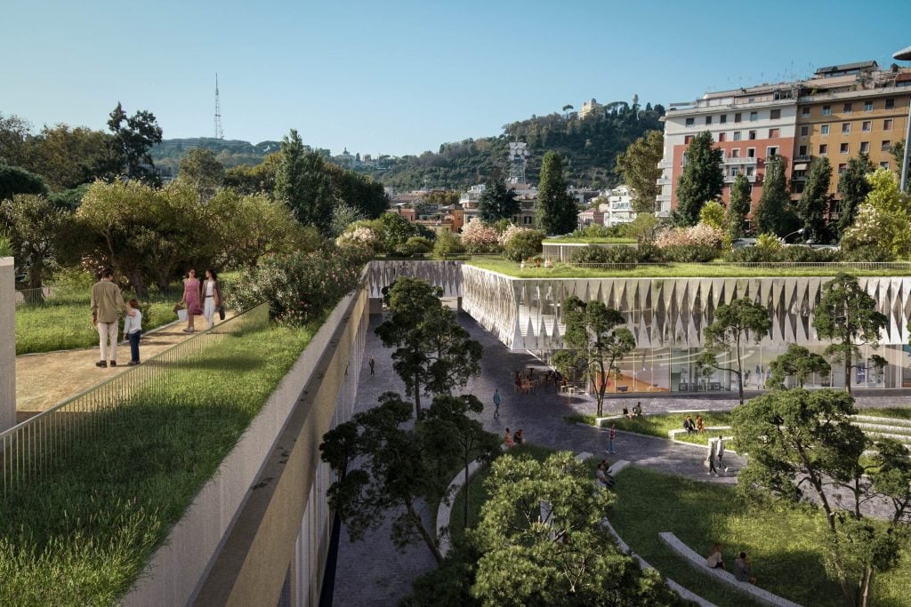 Roma insiste sulla rigenerazione urbana: Stefano Boeri trasforma un ex deposito di bus in oasi verde per uffici, commerci e cultura