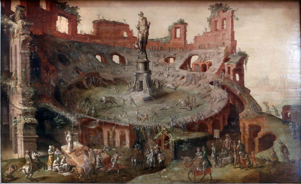 Maarten van Heemskerck, Tauromachia nel Colosseo, Lille musée des Beaux-Arts