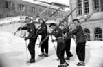 Immagini dai Giochi olimpici invernali del 1948. St. Moritz, Svizzera, 1948. Immagine di Walter Sanders &copy; The Picture Collection LLC. Tutti i diritti riservati. sport invernali