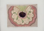 An Unbound Book of Prayer, Series II, appliqu&eacute;, crochet, materiali organici e ricamo su lino. Photo credit RStudio