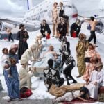 AES+F, Allegoria Sacra, Snow Elegy, 2013, dettaglio centrale, trittico, collage digitale, c-print