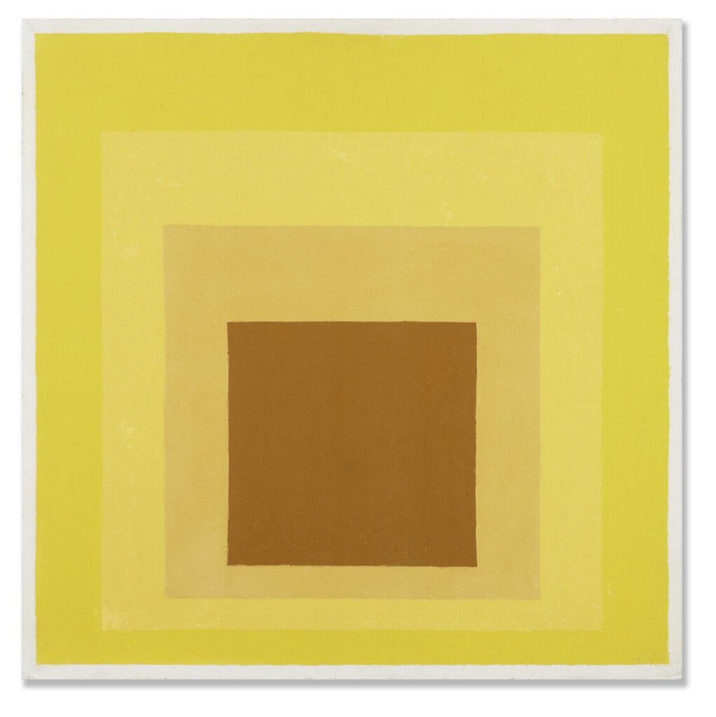 Josef Albers, Study for Homage to the Square Full Tenor (1959). Courtesy Il Ponte Casa d'Aste
