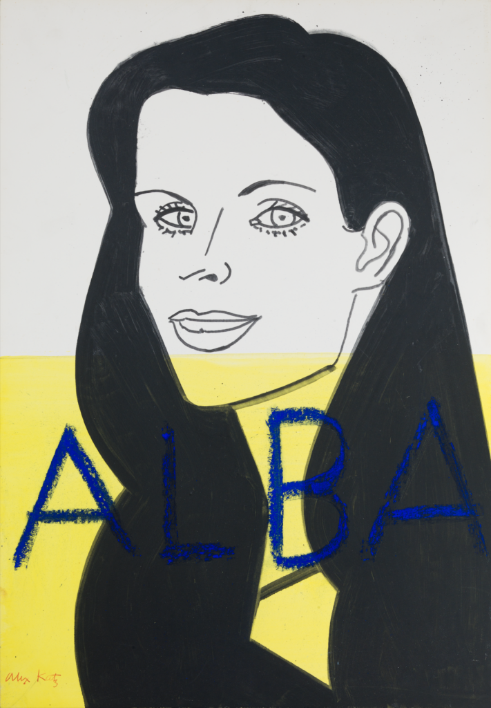 Alex Katz, ritratto di Alba Clemente