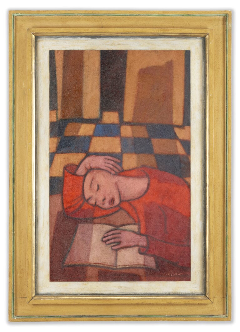 Felice Casorati, Fanciulla che dorme (1955). Courtesy Il Ponte Casa d&rsquo;Aste