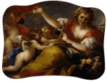 La virt&ugrave; e la grazia, Galleria BPER di Modena, Valerio Castello, Allegoria dell'Abbondanza