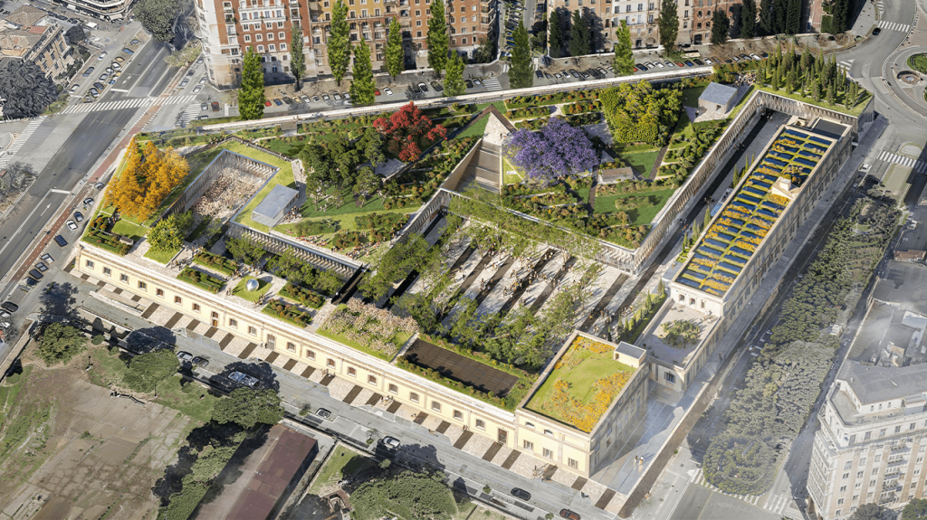 Roma insiste sulla rigenerazione urbana: Stefano Boeri trasforma un ex deposito di bus in oasi verde per uffici, commerci e cultura