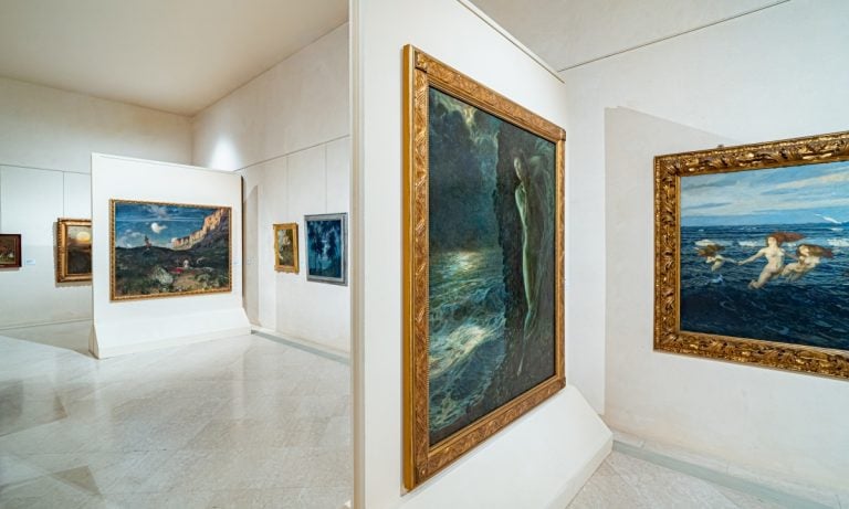 Veduta dell&rsquo;allestimento della mostra Il Simbolismo in Italia, Fondazione Magnani Rocca, Mamiano di Traversetolo (Parma), 2016