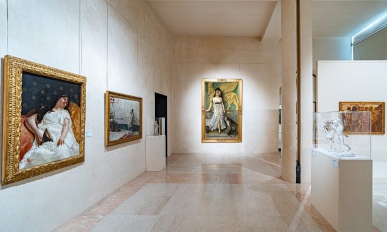 Veduta dell&rsquo;allestimento della mostra Il Simbolismo in Italia, Fondazione Magnani Rocca, Mamiano di Traversetolo (Parma), 2016