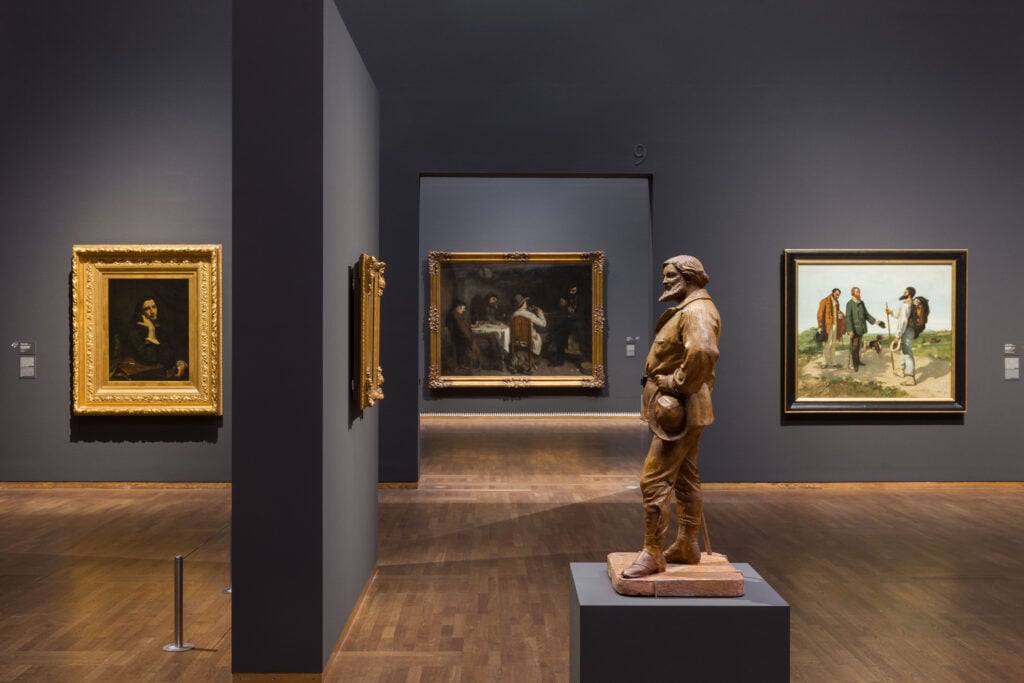 Gustave Courbet, installation view, Leopold Museum, Vienna, 2026. Photo Reiner Riedler