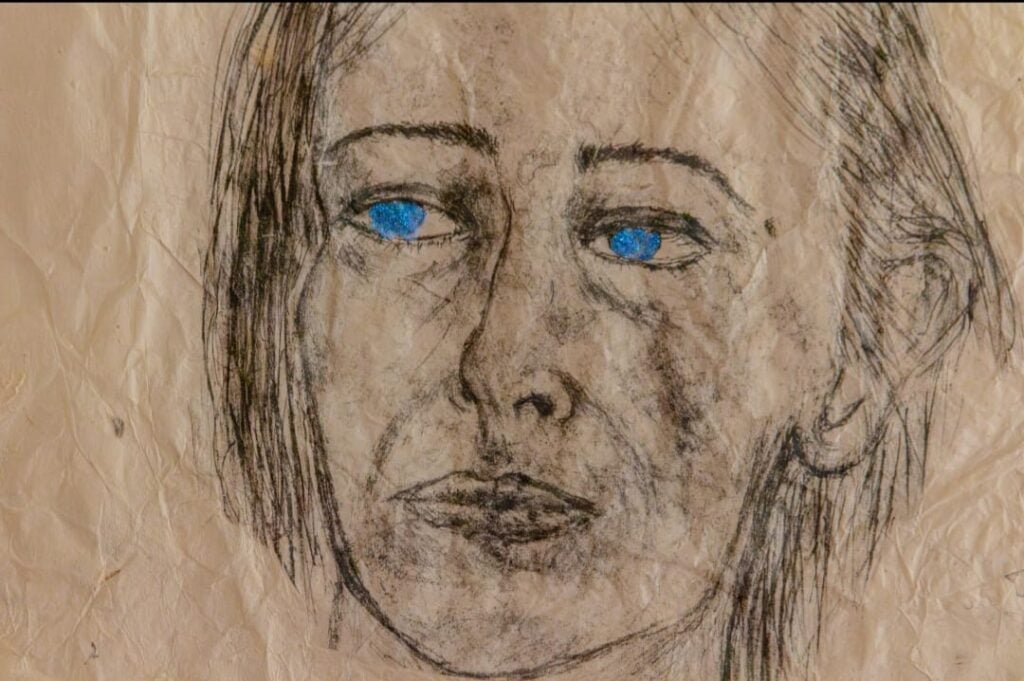 Kiki Smith, Girl with glitter #2, 2000
