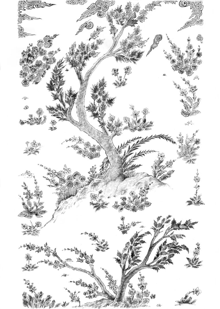 Marinella Senatore, Festa! 2025. Graphite and charcoal on acid-free paper 29.5 x 42 cm. Courtesy Mazzoleni