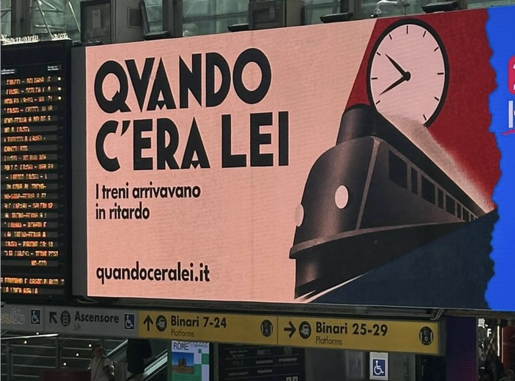 Политическая кампания «Quando c’era Lei» от Italia Viva
