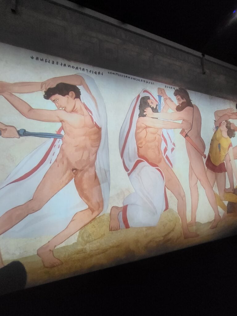 La storia della Tomba Fran&ccedil;ois di Vulci nella sala immersiva del Museo Nazionale Etrusco di Villa Giulia, Roma