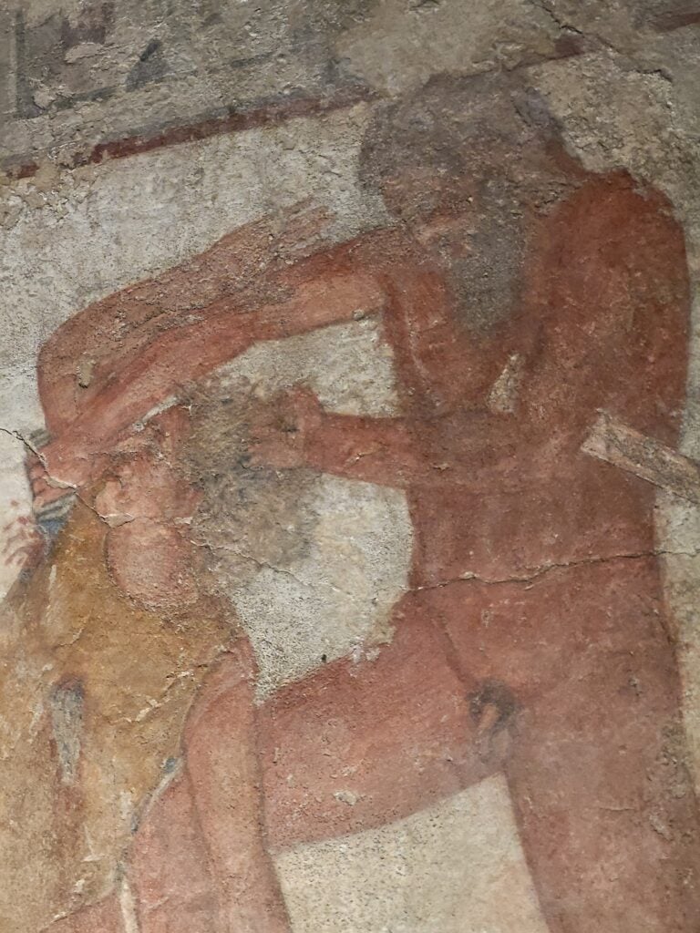 Le pitture staccate della Tomba Fran&ccedil;ois di Vulci al Museo Nazionale Etrusco di Villa Giulia, Roma