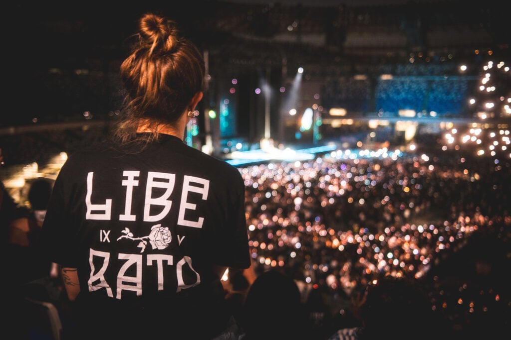 Liberato in concerto allo stadio Maradona di Napoli, Ph Giuseppe Maffia
