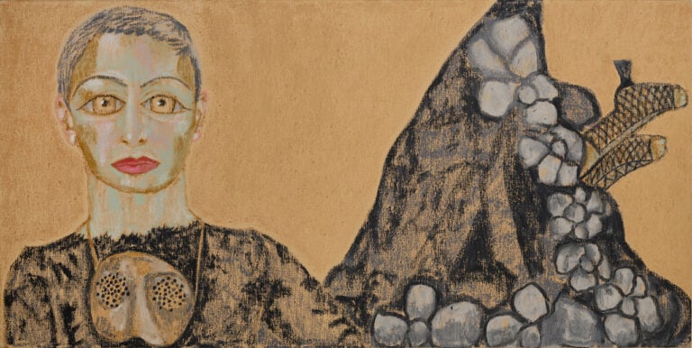 Francesco Clemente, Alba, 2024, olio su tela Ph: by Argenis Apolinario; courtesy the artist Francesco Clemente &copy; Triennale Milano