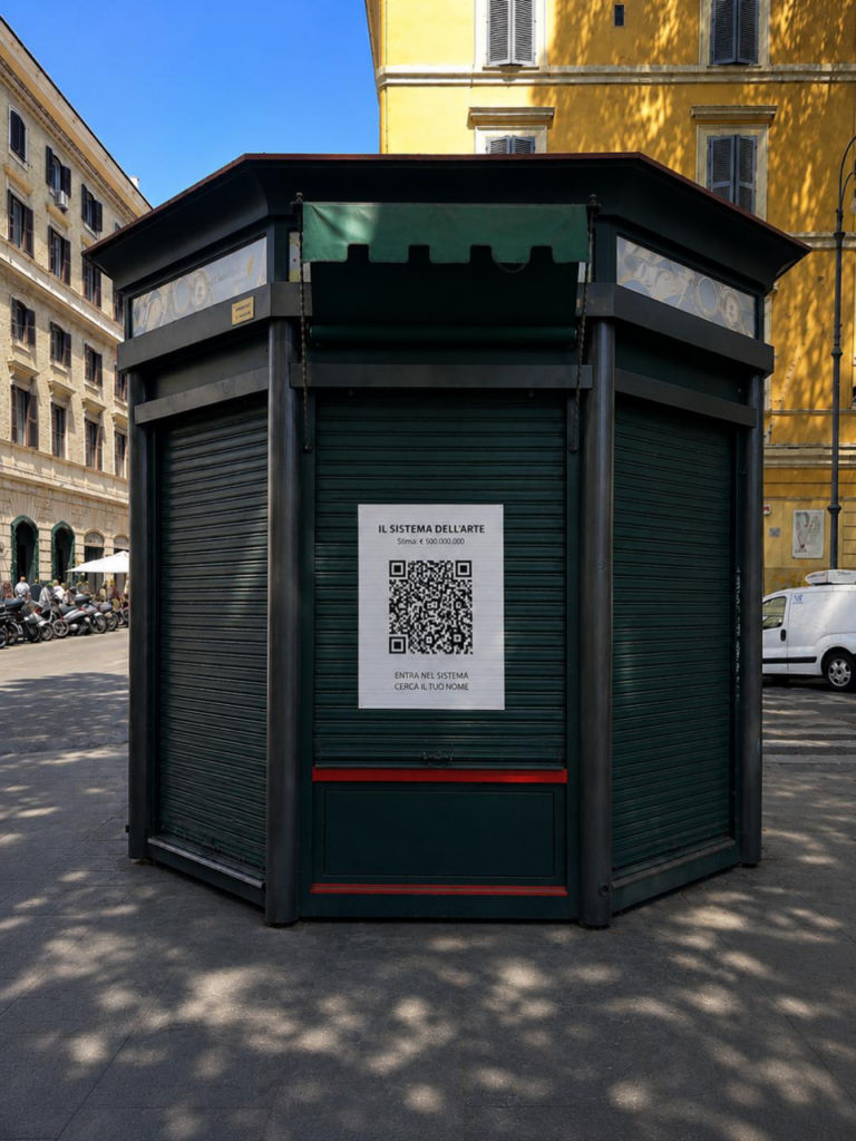 L'Edicola centrale a Piazza Testaccio a Roma