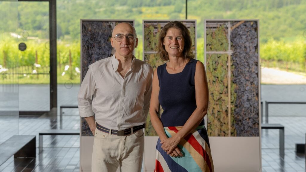 Armin Linke e Alessia Antinori alla presentazione di Sampling the Vineyard, Antinori Art Project