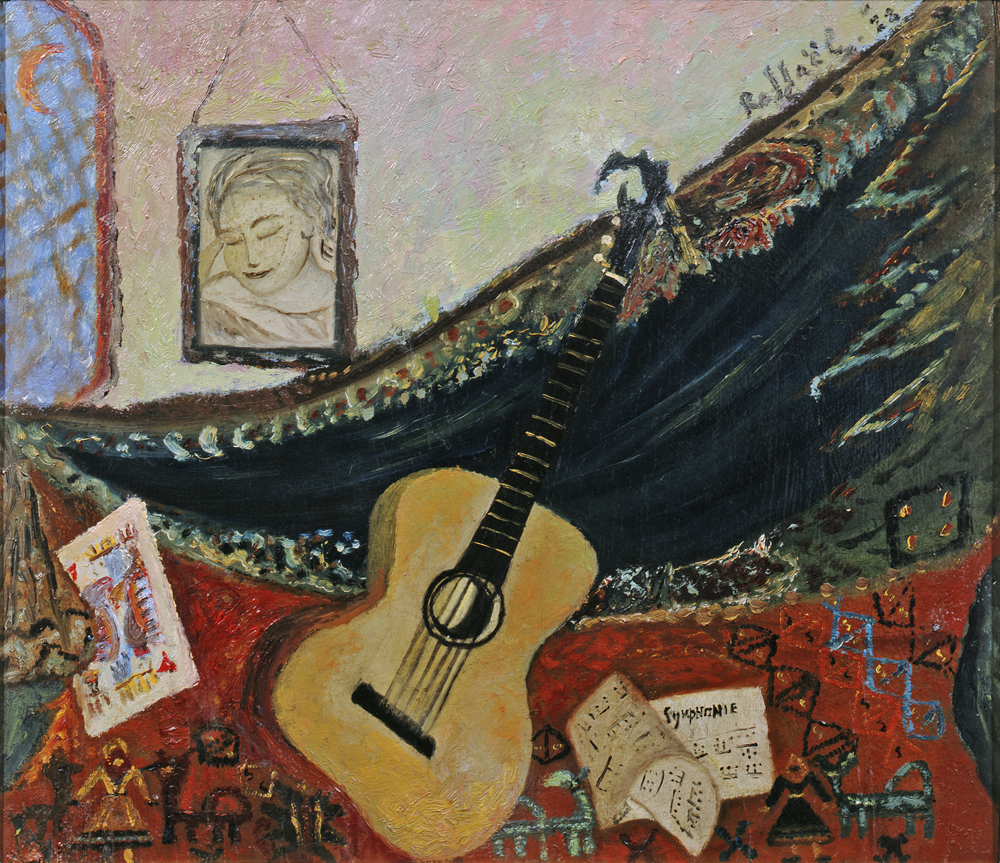 Antonietta Raphael, Natura morta con chitarra, 1928