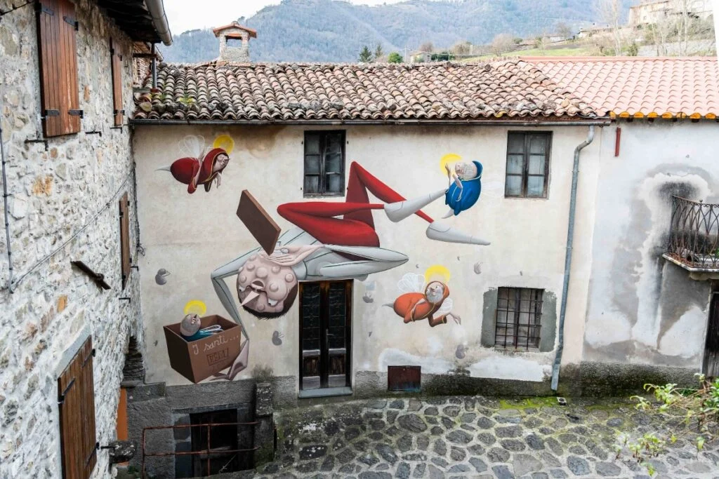 Il murales di Zed a Ceserana