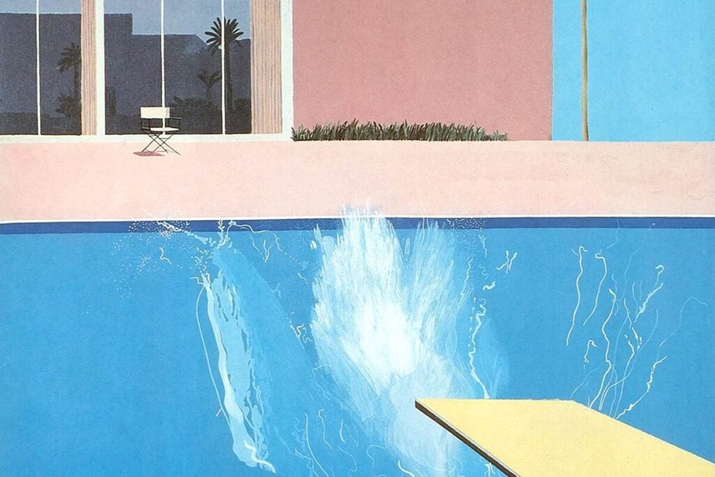Dipingere l’acqua. Dalle piscine di David Hockney indietro fino al fiume di Piero della Francesca