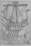 Antonio del Pollaiolo. Disegno con cui rivendica la paternit&agrave; del progetto di ristrutturazione del Monastero di Santa Chiara in Urbino. Codice Urbinate Latino 1397 Biblioteca Apostolica Vaticana