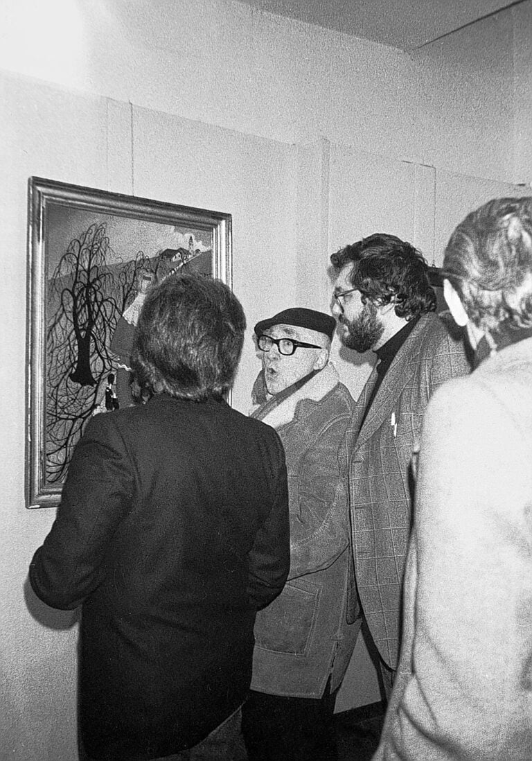 Bruno Bricoli con Cesare Zavattini