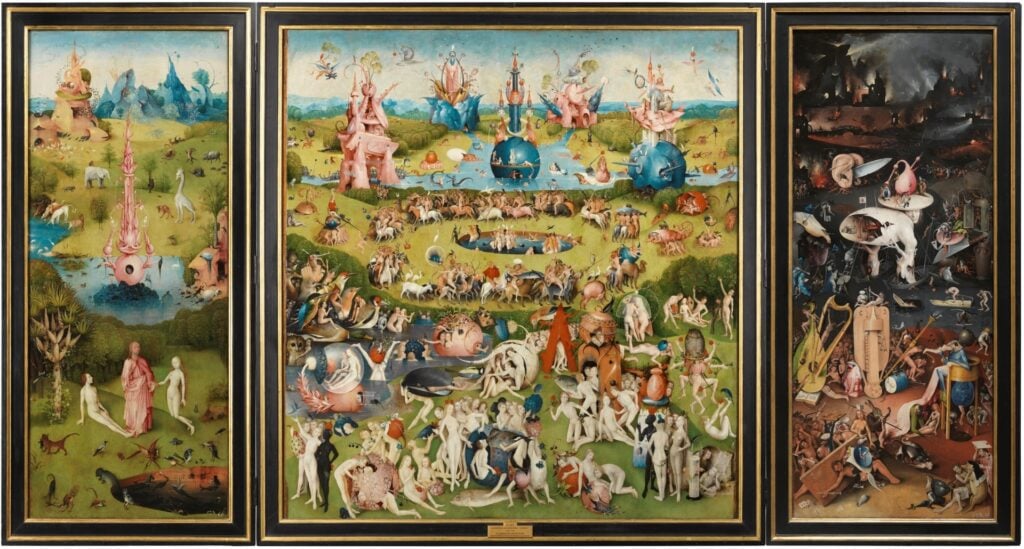 Il dipinto preferito da Carlos Briones: Tr&iacute;ptico del Jard&iacute;n de las delicias di Bosch (Museo Nacional del Prado)