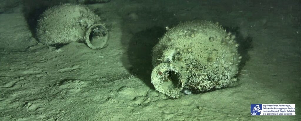 Il ritrovamento del relitto nel mare di Monasterace
