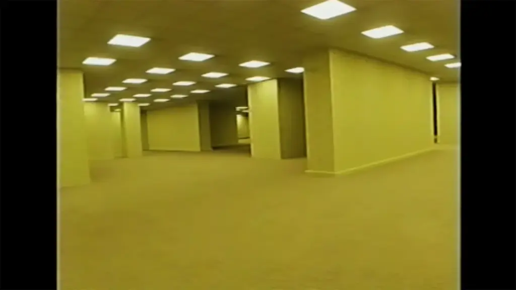 Immagine dal cortometraggio The Backrooms, Found Footage di Kane Pixels, 2022