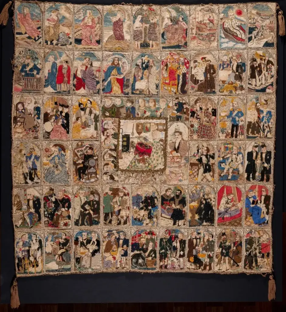 Johanne Nathalie Doebler, Arazzo delle Scene di Vita (Collezione Prinzhorn)