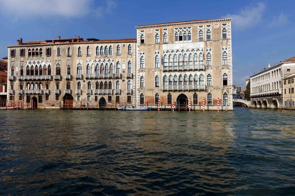 La facciata esterna di Ca' Foscari affacciata sul Canal Grande. Crediti Ca' Foscari