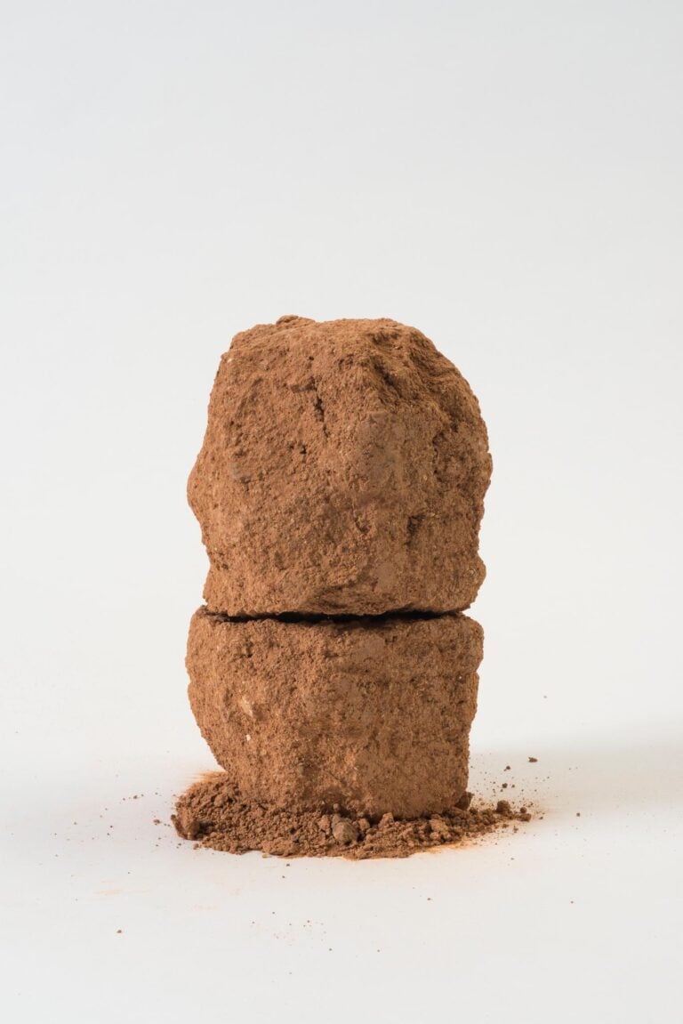 Alessandro Piangiamore, Loo, 2013, Terra, vento 20 x 13 x 13 cm e 10 x 13 x 13