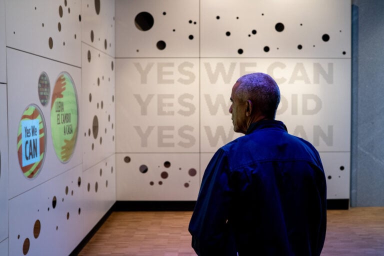 Barack Obama in visita all'Obama Presidential Center, Chicago. Courtesy The Obama Foundation
