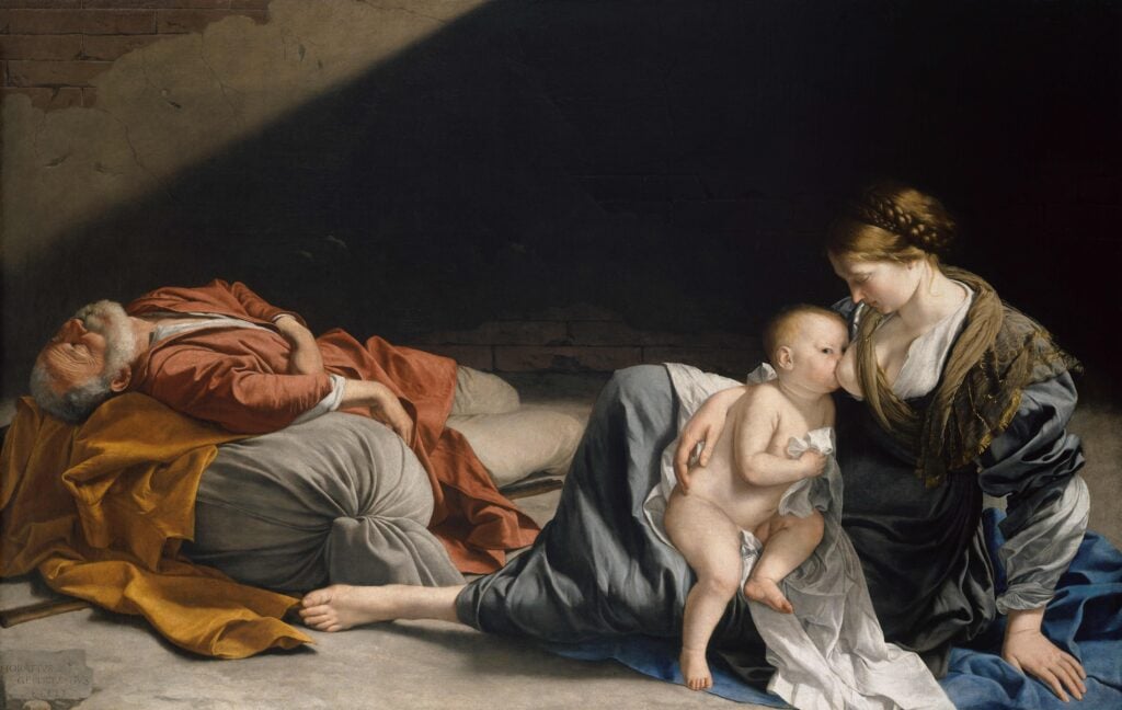 Orazio Gentileschi, Riposo durante la fuga in Egitto, 1622-1623 ca. &copy; KHM-Museumsverband