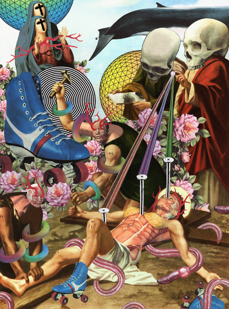 Pasquale de Sensi, Crocifissione (tavola 11 della Via Crucis per BDC28), 2023