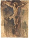 Picasso. Cristo crocifisso. Olio e carboncino su carta. 1896-97. Museo Picasso Barcellona