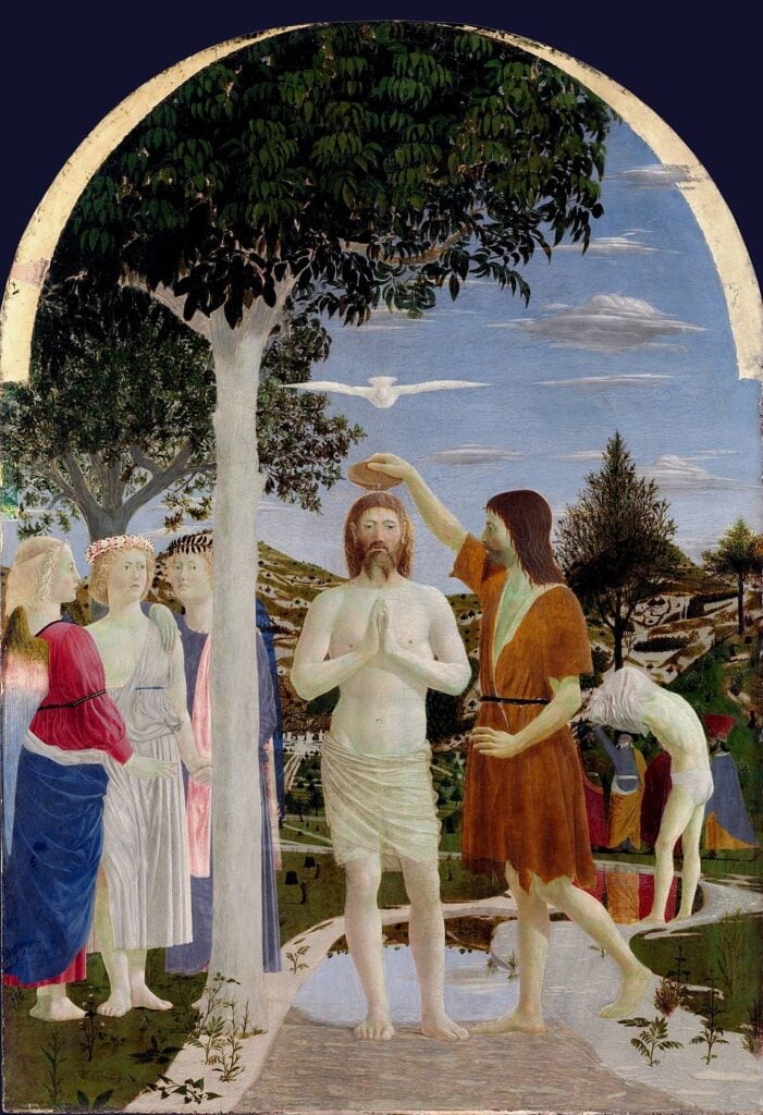 Piero della Francesca, Battesimo di Cristo, 1437-1445 ca.