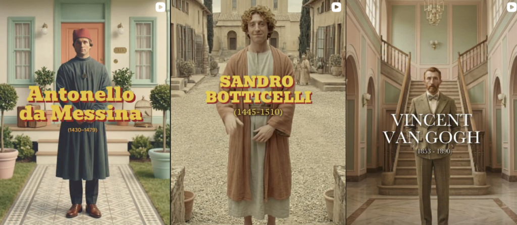 La storia dell’arte può diventare un linguaggio adatto ai social? Il profilo Instagram che fa documentari con l’AI