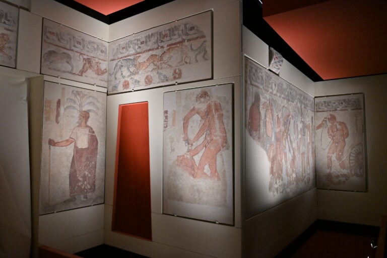 Le pitture staccate della Tomba Fran&ccedil;ois di Vulci al Museo Nazionale Etrusco di Villa Giulia, Roma. Photo Valentina Sensi