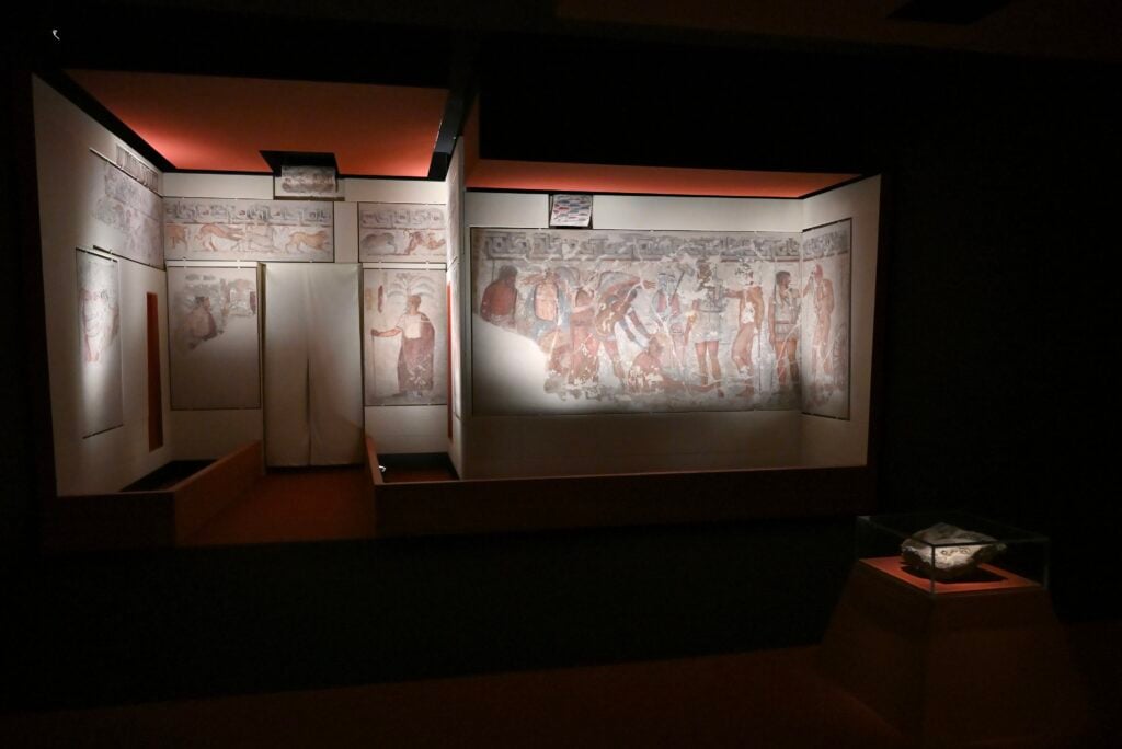 Le pitture staccate della Tomba François di Vulci al Museo Nazionale Etrusco di Villa Giulia, Roma. Photo Valentina Sensi