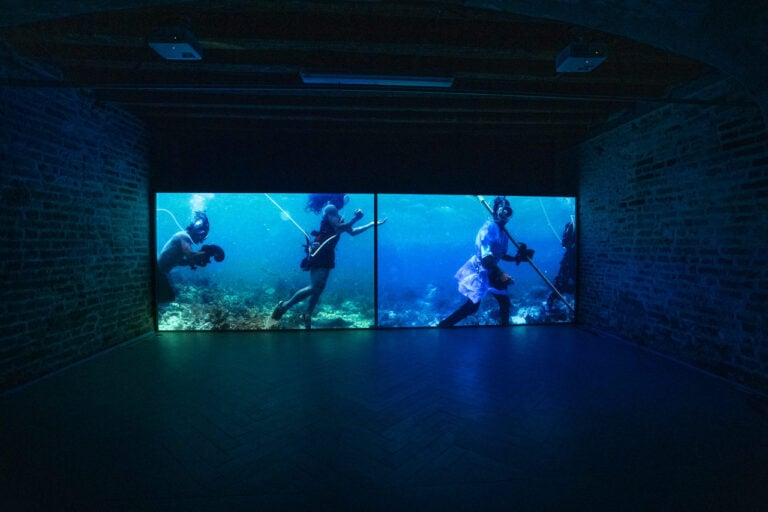 Martha Atienza, Our Islands 11&deg;16&rsquo;58.4&rdquo;N 123&deg;45&rsquo;07.0&rdquo;E, 2017. Single channel HD video, 00_01_12_00 min, loop The Spirits of Maritime Crossing 2026. Bangkok Art Biennale Foundation Palazzo Rocca Contarini Corf&ugrave;