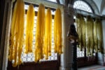 Yasmin Jaidin, Titih (Harvest), 2024. Tulle, Height 170 cm The Spirits of Maritime Crossing 2026. Bangkok Art Biennale Foundation Palazzo Rocca Contarini Corf&ugrave;