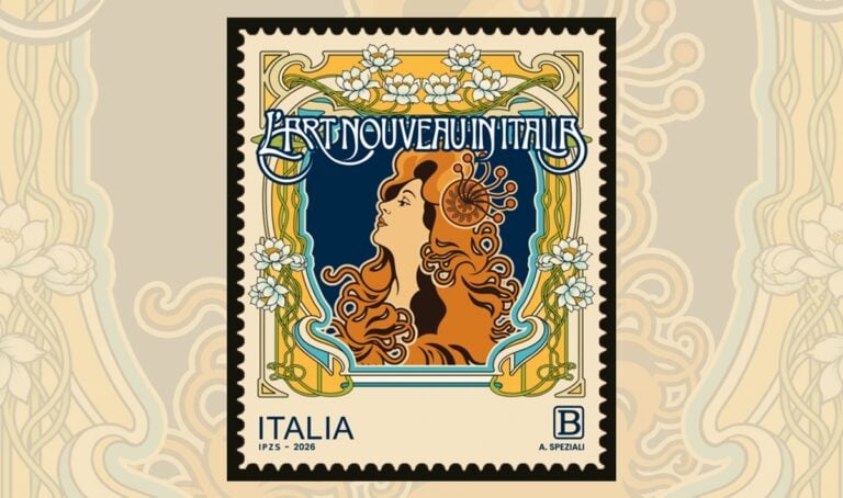 Il francobollo dedicato a L&rsquo;Art Nouveau in Italia