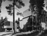 S&auml;yn&auml;tsalo Town Hall, 1949&ndash;52. Fa&ccedil;ade. Photo Eino M&auml;kinen &copy; Alvar Aalto Foundation.