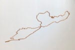 Shilpa Gupta, MapTracing #9 - IT, 2023, Tubo in rame / Copper pipe. Courtesy dell&rsquo;artista e Galleria Continua / Courtesy of the artist and Galleria Continua. Lines, Loops, Leaks, Fondazione Imago Mundi, 2026. Photo credit Marco Pavan mostra alle gallerie delle prigioni