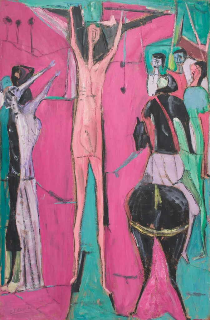 Carmine Cecola, Crocifissione, 1960