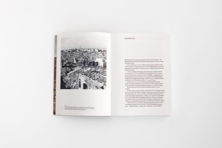 Il libro fotografico "The Erasure of Palestine"